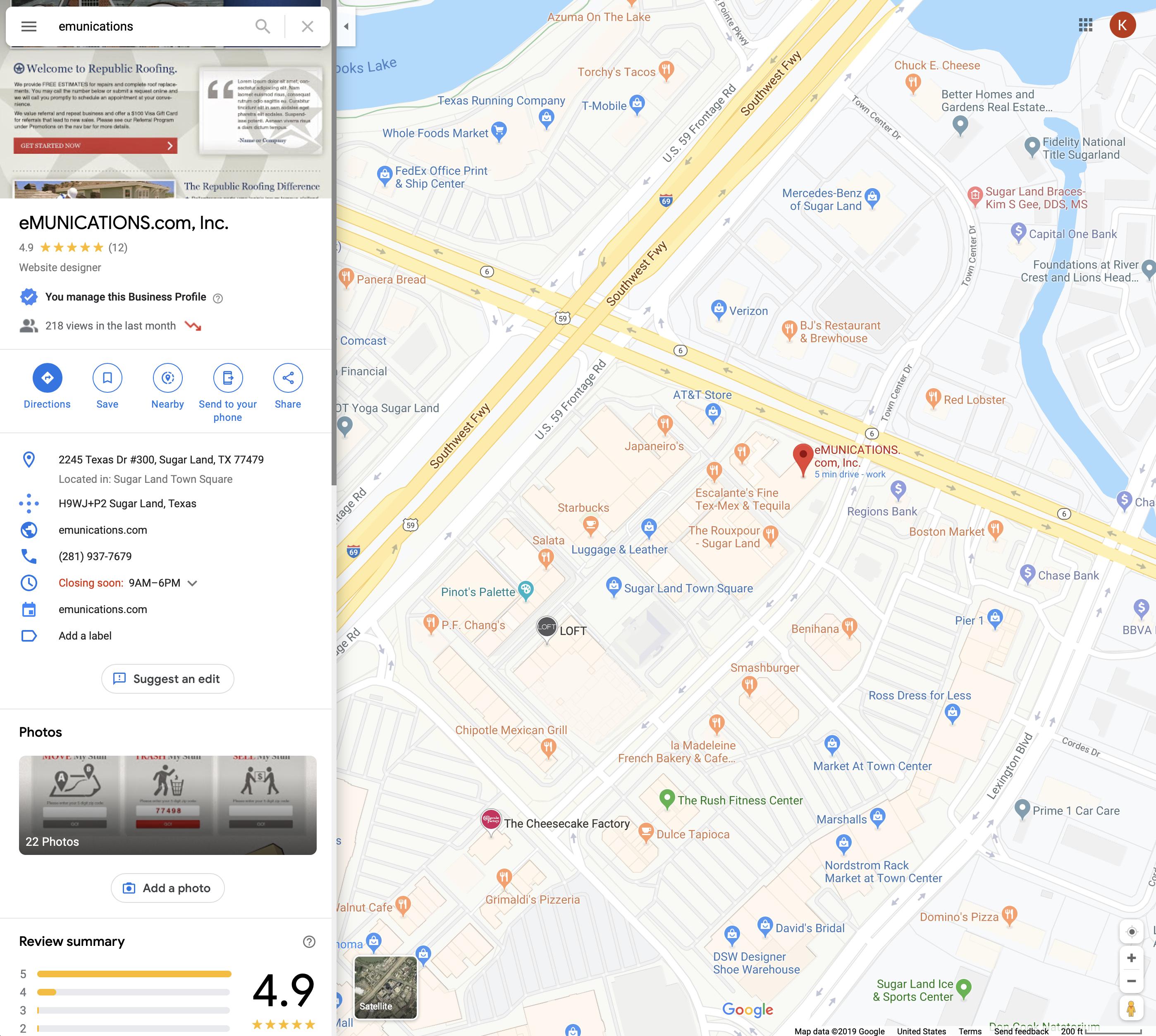Google Maps eMUNICATIONS